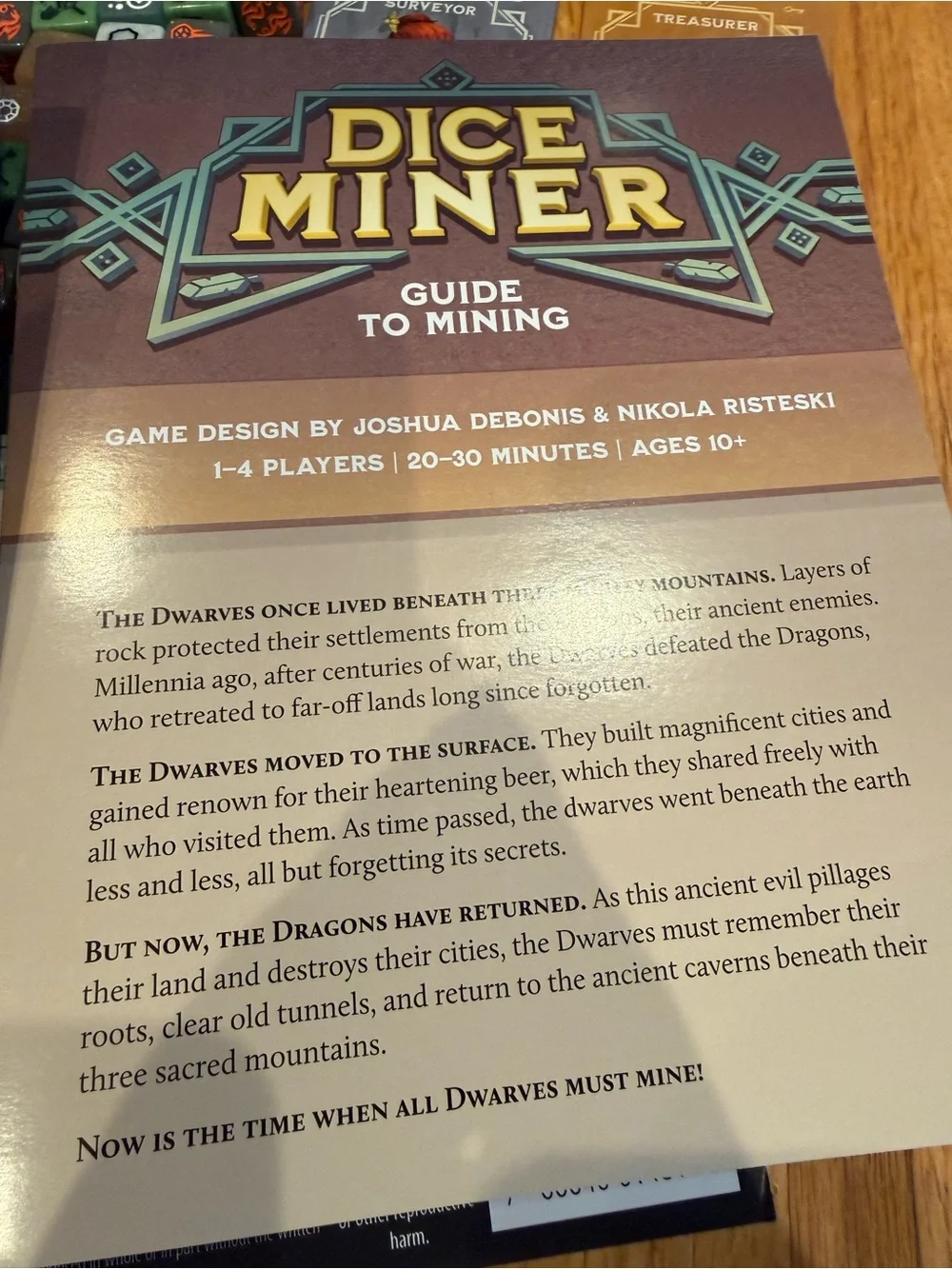 Atlas Dice Miner (Deluxe Ed) with Box COMPLETE EXCELLENT CONDITION